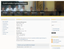 Tablet Screenshot of gyalikatolikusegyhaz.hu